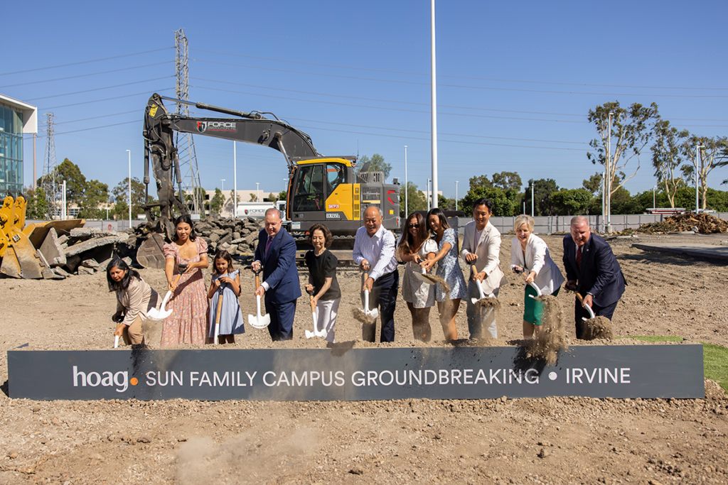 Groundbreaking ceremony at Sun Family Campus Hoag Irvine 2023